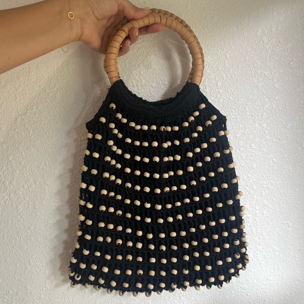 Cleobella Anthropologie crochet handle purse